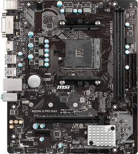 MSI A320M-A PRO MAX AM4Socket Mini-ATX AMD 320 Chipset DDR4 Motherboard for Desktop