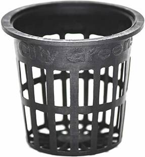 CityGreens 2 inch Net pots for Hydroponics, Aquaponics - Black - Plant Container Set