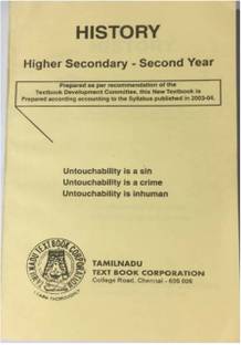 TAMILNADU HISTORY BOOK - 12th CLASS - 2020
