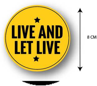 PEACOCKRIDE Live and Let Live Motorcycle Design Sticker