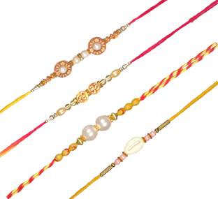 SUNINOW Thread DCREATION10326 Mauli Thread Chawal Roli Pack, Rakhi  Set