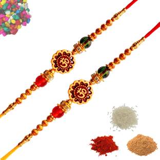 Wagwan Religious WG20RKH-A2 Plastic (PVC) Chawal Roli Pack, Rakhi  Set