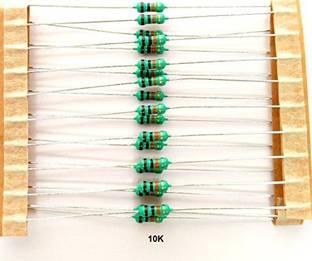 gobagee 10K ohm 1/4w 5% resistor, Set of 100 resistance Fixed Resistor