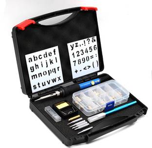 AMICIKART 40Pcs, 2 In 1 Wood Burning, Soldering Iron Set With Adjustable Temperature, Blades, Pyrography Tools, Soldering Bits, Tool Bag 60 W Temperature Controlled