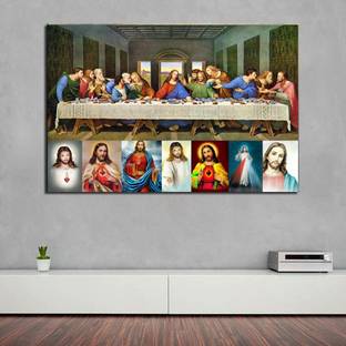 voorkoms 45.72 cm Jesus wall sticker the last supper leonardo Removable Sticker