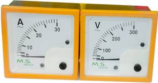 M S control 72MM Analog Voltmeter 0-300V and 0-30Amp Analog Ammeter Voltmeter Voltmeter