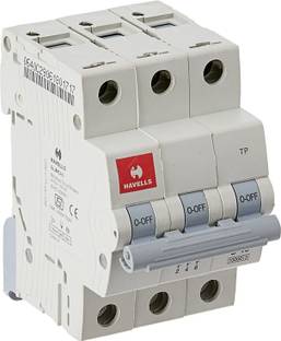 HAVELLS DHMGCTPF040 PVC Plastic 40A MCB TP C Curve (White) DHMGCTPF040 MCB