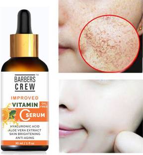 Barbers Crew Vitamin C 20% Oil Free Improved Facial serum- For Lightening, Whitening & Brightening Skin -(30 ml)