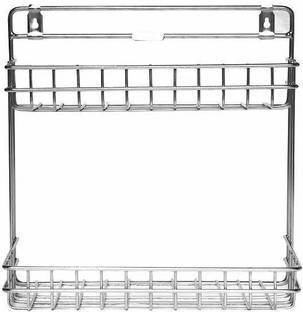 BBD Kitchen Shop Stainless Steel Bathroom Shelf Hanging Organizer | Detergent Shampoo Soap Stainless Steel Kitchen Trolley