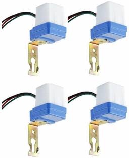 SiSAH 4pc Combo 220 V Auto Day/Night On & Off Photocell LDR Sensor Switch Water Proof Smart Switch