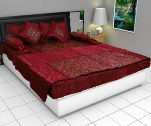 Abhimanyu Export Satin King Sized Bedding Set