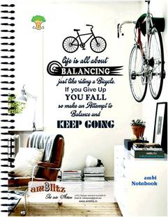 amblitz Cycle A4 Notebook Unruled 400 Pages