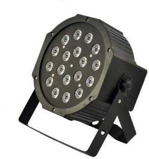 POWERLITE LED PAR Stage Lights 18 x 3W LED RGB Stage Lighting DMX-512 Stage Light for Disco Party DJ Club Single Disco Ball Single Disco Ball