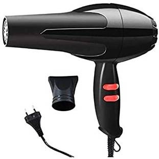 Nirvani 2888 Professional Salon Style Hair Dryer for Men and Women 2 Speed 2 Heat Settings Cool Button with AC Motor, Concentrator Nozzle and Removable Filter (BLACK, 100W) Hair Dryer