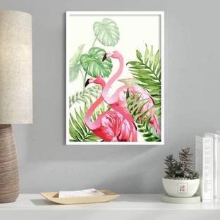 Painting Mantra Art Flamingo Framed Canvas Art Print, Painting -13 X 17 Inch Canvas 17 inch x 13 inch Painting