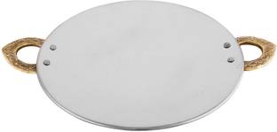 JS Hotelware Stainless Steel Tawa Matt Finish Plate Serving Set