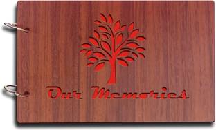 Sathvik Wooden Unforgettable Memories Scrapbook Photo Album Album