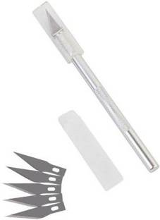 BAPC Detail Pen Knife with 5 Interchangeable Blades For ART Work