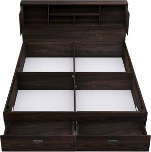 Zuari Georgia Engineered Wood Queen Drawer, Box Bed