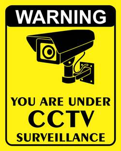 Anweshas Set of 3 Warning, You are Under CCTV Surveillance Sricker, Sign for Bank Company Office Shopping Mall Shops Security Information Emergency Sign