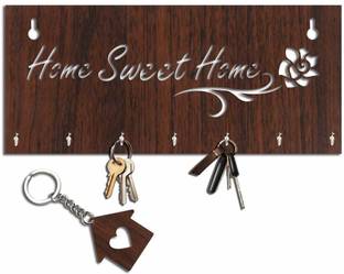 Arpita Crafts Home Sweet Home Wood Key Holder