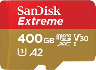 SanDisk Extreme 400 GB MicroSDXC UHS Class 3 160 Mbps  Memory Card