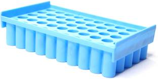 THE LABWORLD Test tube stand holder 50 holes for 12mm tubes reversible type for industrial,pathology and scientific laboratories Plastic Test Tube Rack