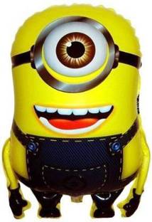 Anayatech Solid minion shape foil balloon (pack of 2) Balloon