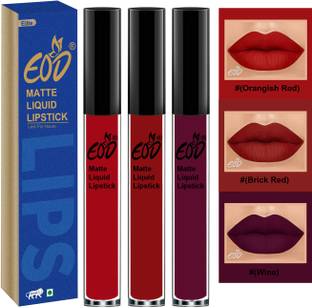 EOD Long Lasting Liquid Matte Lipsticks Combo Offer Set of 3 Set no 262