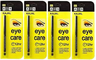 ads Kajal Waterproof Long-Lasting Pack of 4 (black, 0.35 g)