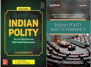 Indian Polity 6th Edition (M.Laxmikanth) And Indian Polity And Governance Magbook (Arihant) Set Of 2 (Two) Books