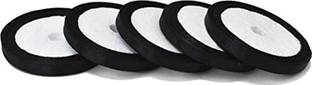 TAAJ Satin Ribbon for Craft Decorations Clothes Sewing Making Purpose 5 Roll Black