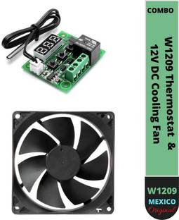 Mexico W1209 Digital Thermostat Temperature Sensor &12V DC Cooling Fan COMBO Temperature Sensor and Controller Electronic Hobby Kit
