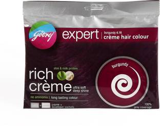 Godrej Expert Creme hair Burgundy Colour 20g Pack of 2 , Burgundy