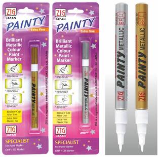Zig Painty Metallic Marker Gold & Silver