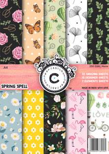 Craftastique Spring Spell Designer A4 250 gsm Craft paper