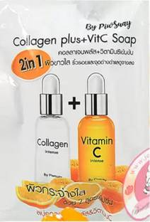 PIWSUAY COLLAGEN PLUS + VIT C SOAP (2IN1) WHITE POUCH