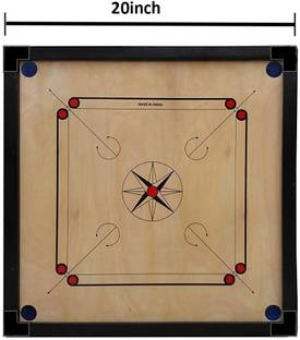 neetu sports Matte Finish Carrom Board 20 Inch only for kids 50.8 cm Carrom Board