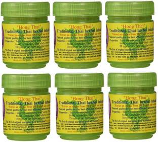 होंग थाई Traditional Thai Moderate Strong Herbal Inhalant (Pack Of 6) Inhaler इन्हेलर