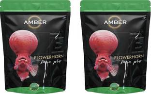 TAIYO FlowerHorn Max Pro Fish Supplement Food medium Pellets for Head Growth 0.2 kg (2x0.1 kg) Dry Young, Adult, Senior Fish Food