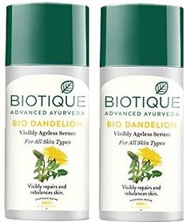 BIOTIQUE Combo of 2 Bio Dandelion Visibly Ageless Serum, 40 ml