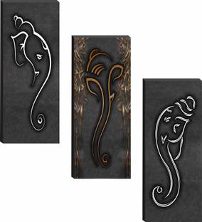 सैफ Ganesha UV Textured 6MM MDF डिजिटल रीप्रिंट 18 inch x 15 inch पेंटिंग