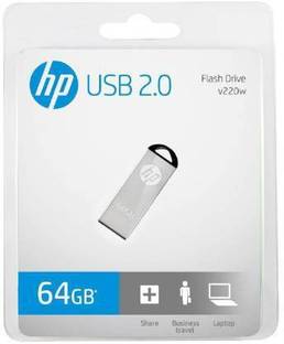 HP v220w az3 64 GB Pen Drive Compatible with Laptop, Audio Player, Gaming Console, Tablet, Desktop Computer, Television, Mobile USB 2.0 Metal Case