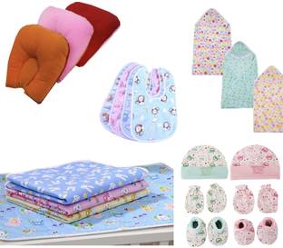 Miss & Chief by Flipkart Infant Daily Essentials Items| Gift Set | Combo Pack(0-3 Months)(Total Items: 20)