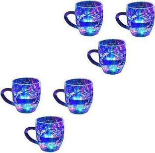 Sshakuntlay Birthday Party Return Gifts Inductive Rainbow Colored Cup for Kids Plastic Beer Mug