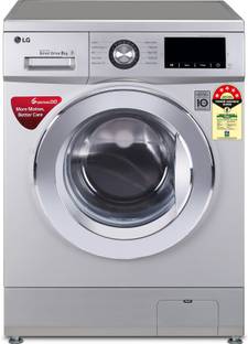 LG 8 kg with Inverter ,5 Star Fully Automatic Front Load Washing Machine with In-built Heater Silver