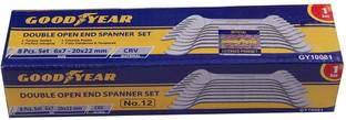 GOOD YEAR Gy-10081 Metal Double Open End Spanner Set Double Sided Open End Wrench