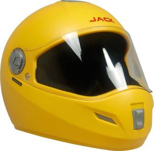 Steelbird SBH-2 Jack Dashing Full Face Helmet in Yellow Dashing with Plain Visor Motorbike Helmet