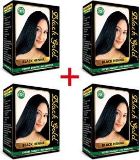 Black Gold Herbal Black Henna (No Ammonia) Pack of 4