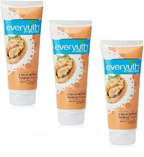 Everyuth Naturals Exfoliating Walnut Scrub 50G Scrub (pack of 03) Scrub